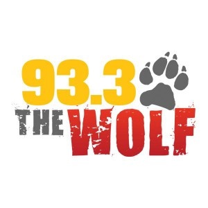 Logo of radio station 93.3 The Wolf