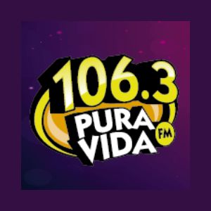 Logo de la station de radio Pura Vida 106.3 FM