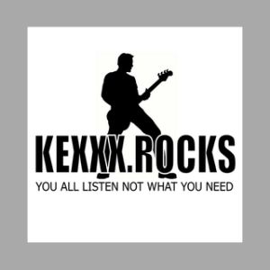 Logotipo de la emisora ​​de radio KEXXX.Rocks Ukraine