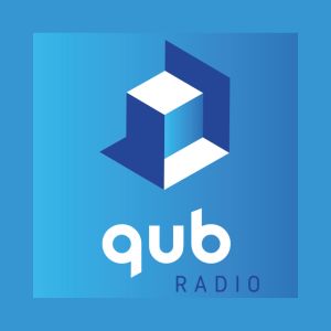 Logotipo de la emisora ​​de radio QUB Radio