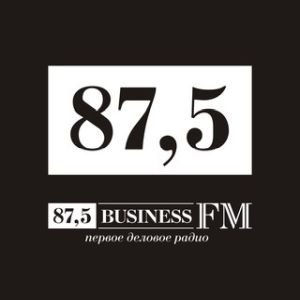 Logo de la station de radio Бизнес ФМ (Business FM)