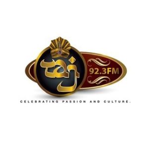 Logotipo de la emisora ​​de radio Taj 92.3 FM